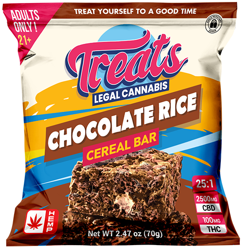 Treats Chocolate Rice Cereal Bar Delta 9 THC