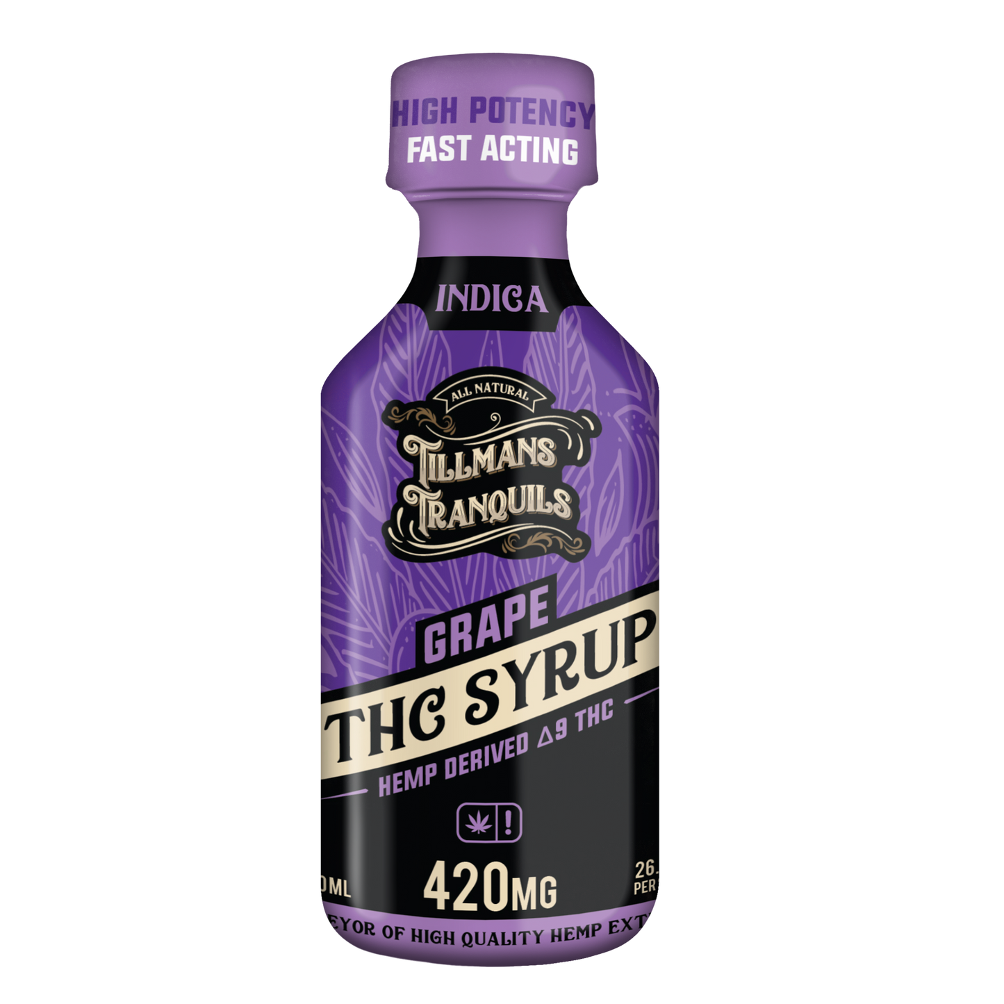 Delta 9 Syrup 420mg - Grape
