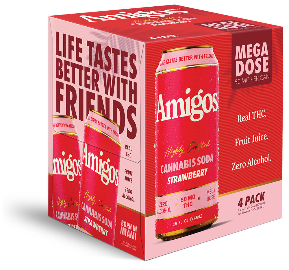 Amigos 50mg Strawberry Soda 24ct