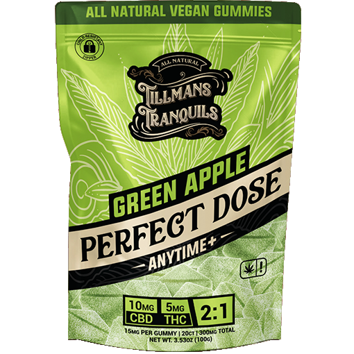 Green Apple Anytime+ 2:1 CBD:THC Perfect Dose Gummies