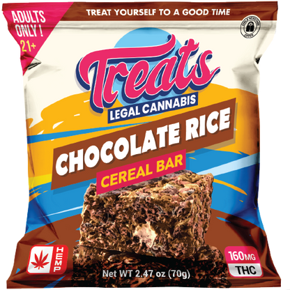 Treats Chocolate Rice Cereal Bar Delta 9 THC