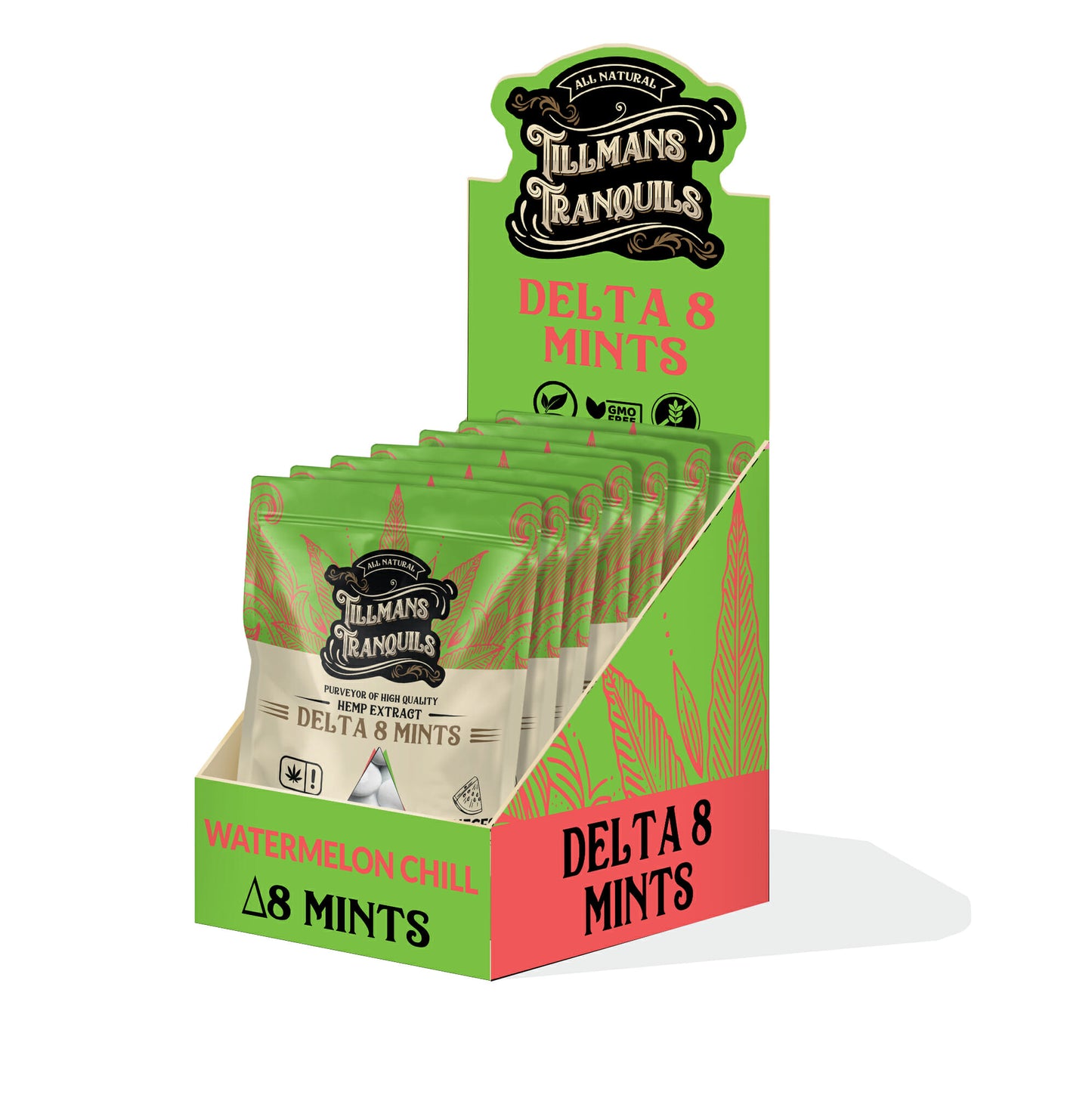 D8 Display Watermelon Chill THC Mints - Box