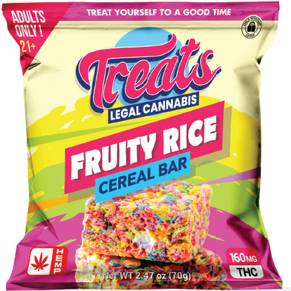 Treats Fruity Rice Cereal Bar Delta 9 THC