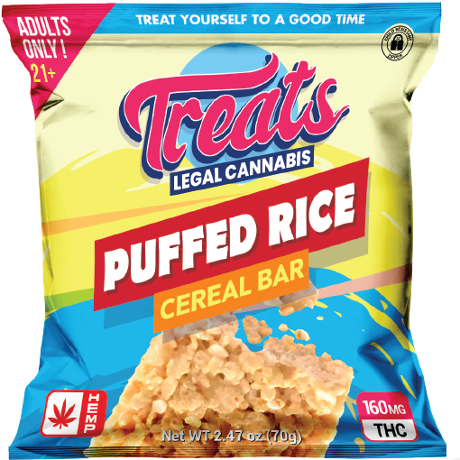 Treats Puffed Rice Cereal Bar Delta 9 THC