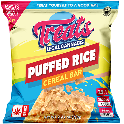 Treats Puffed Rice Cereal Bar Delta 9 THC
