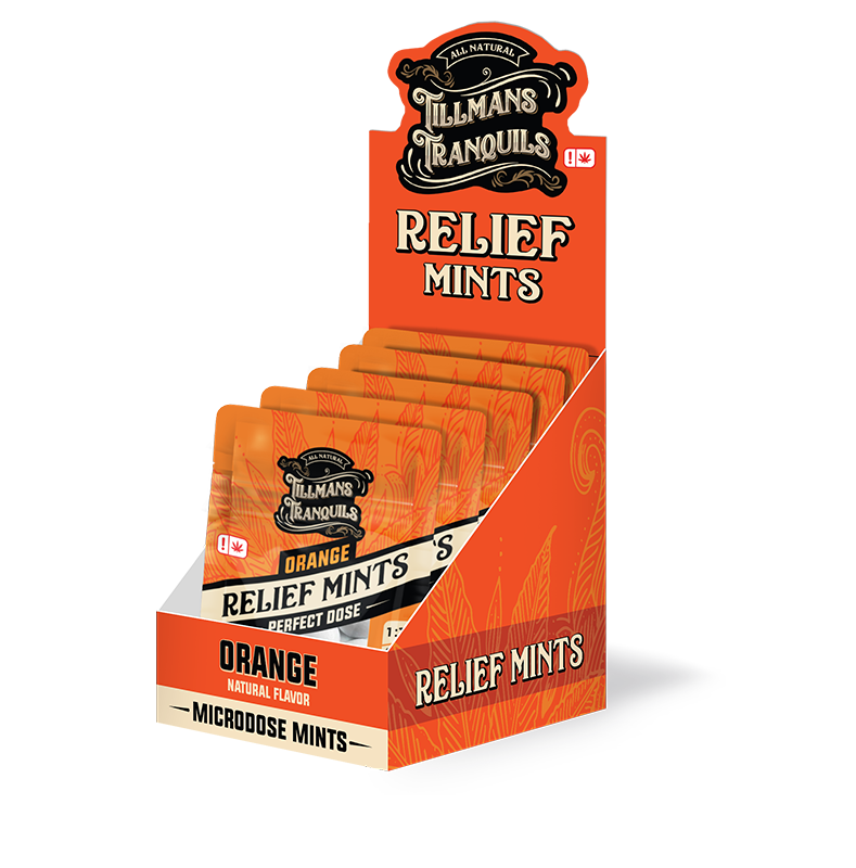 Box of Relief THC:CBD:CBG Orange Mints