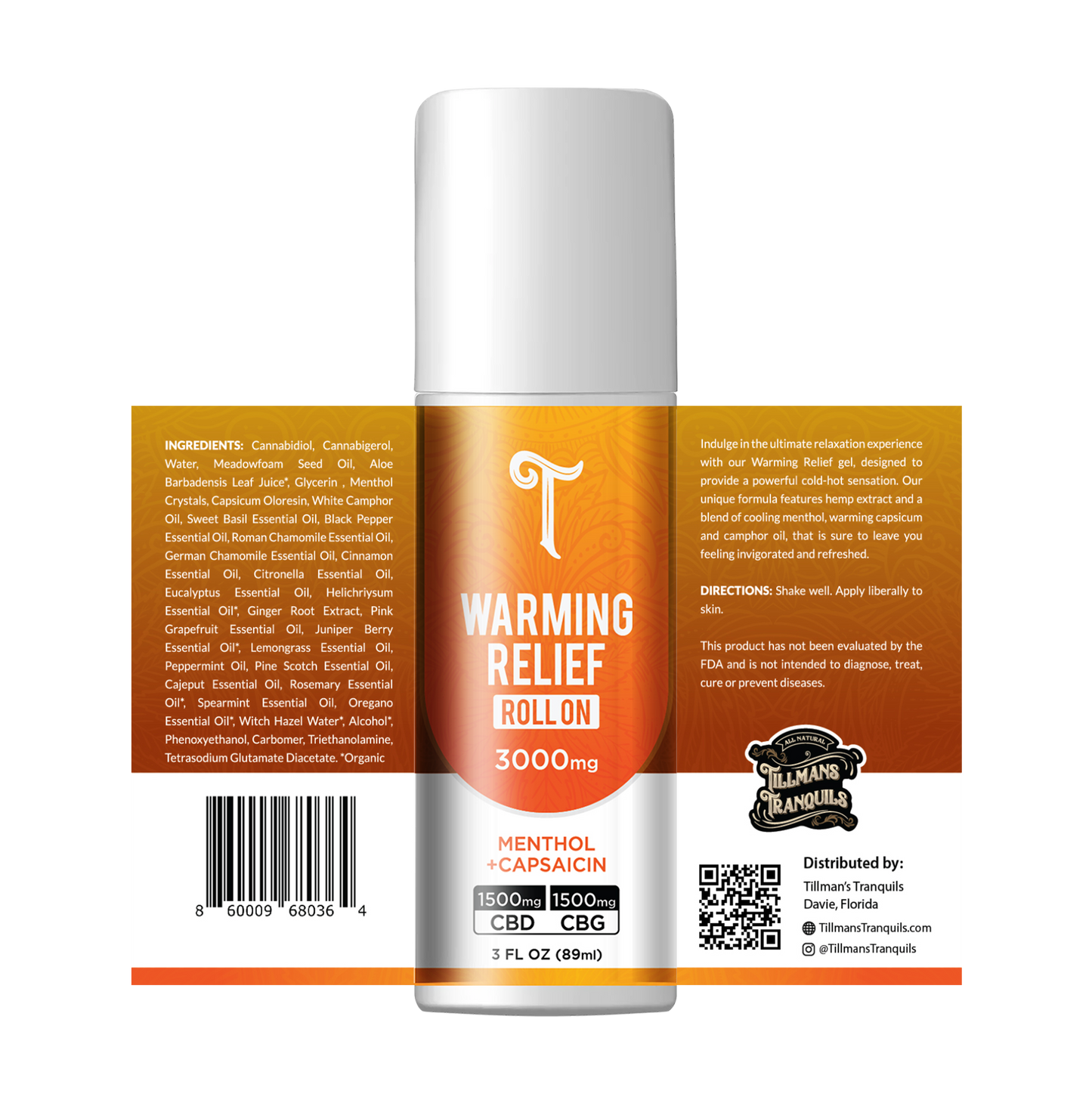 CBD + CBG Warming Relief Roll On