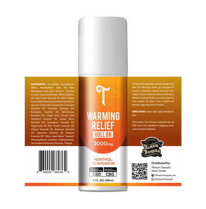CBD + CBG Warming Relief Roll On