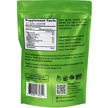 Watermelon CBD Perfect Dose Gummies (No THC)